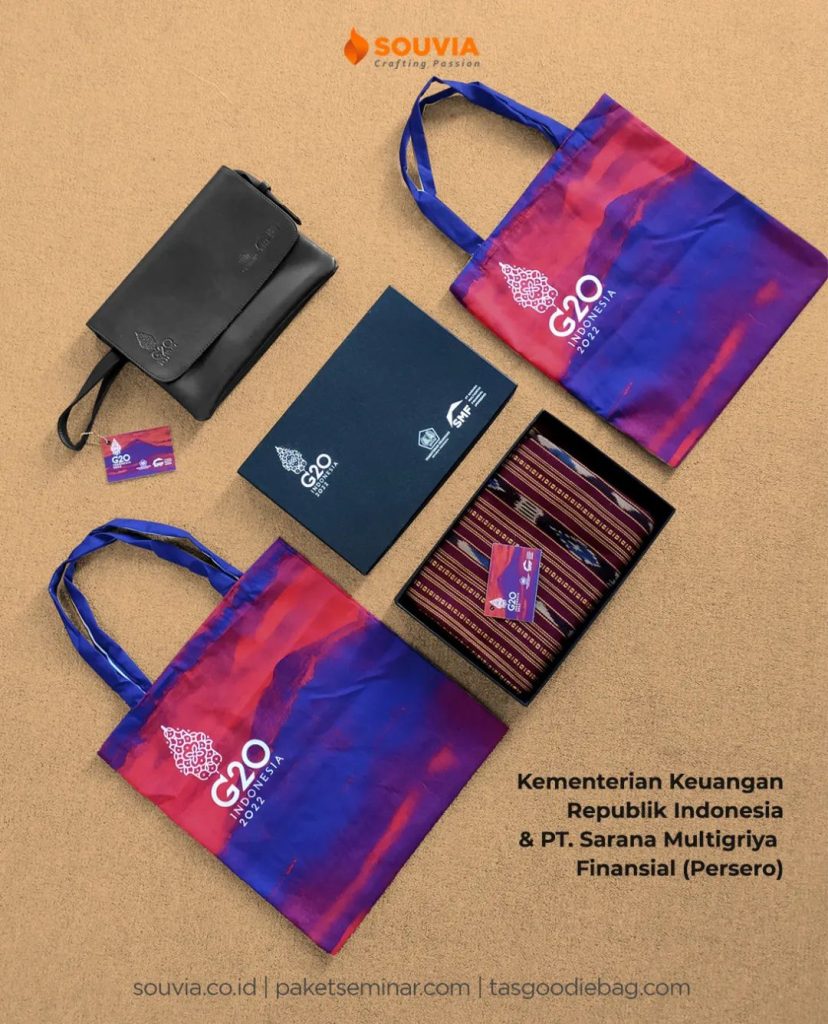 Portofolio souvenir G20 2022 untuk souvenir acara