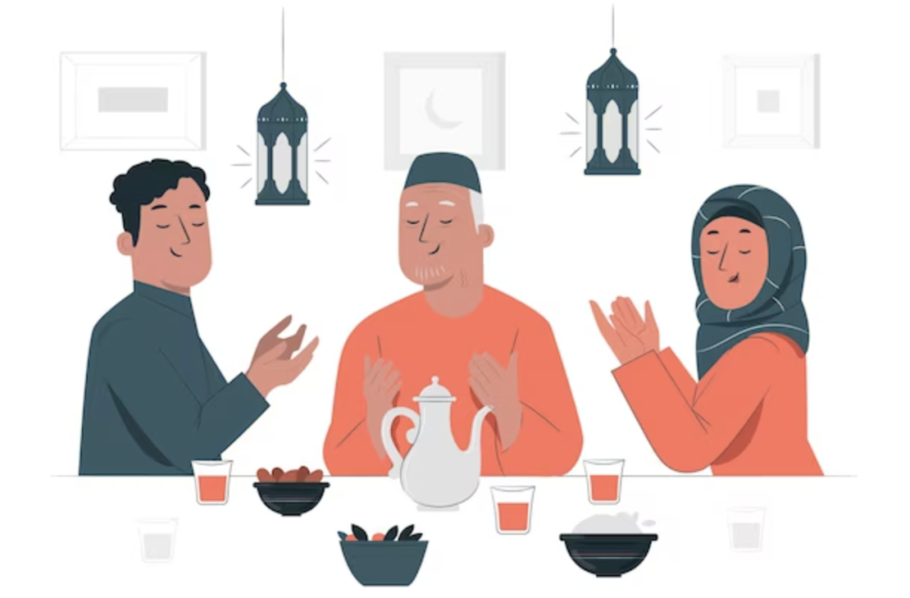 Ilustrasi suasan Ramadhan