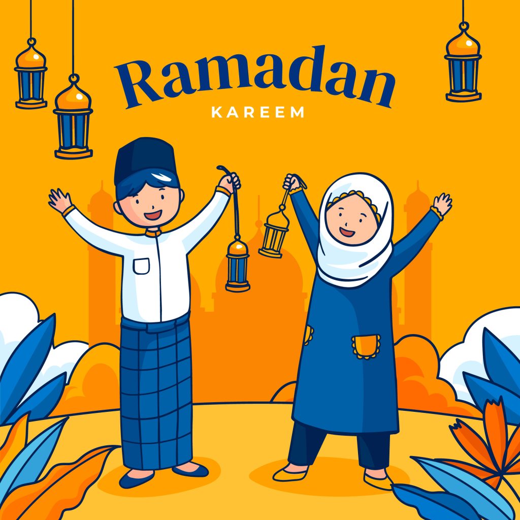 Ilustrasi menjalani kegiatan ramadhan kreatif yang menyenangkan