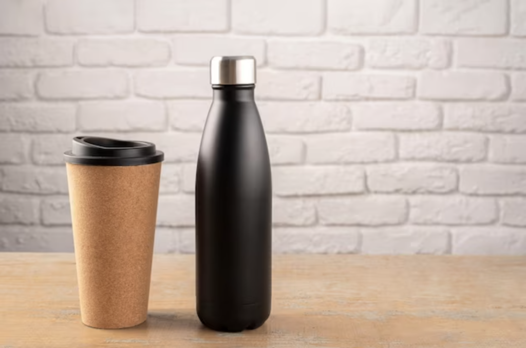 bahan tumbler stainless dengan paper cup