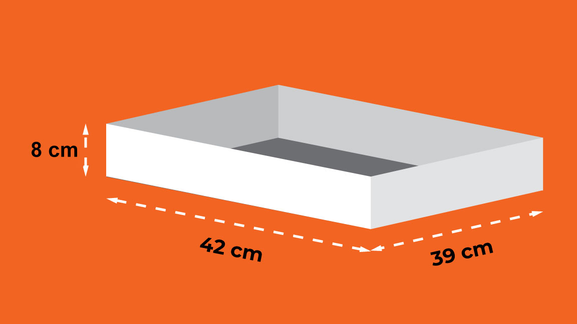 two piece box ukuran 42x39 cm